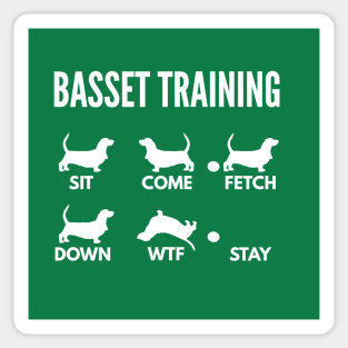 Basset Training Basset Dog Tricks Sticker